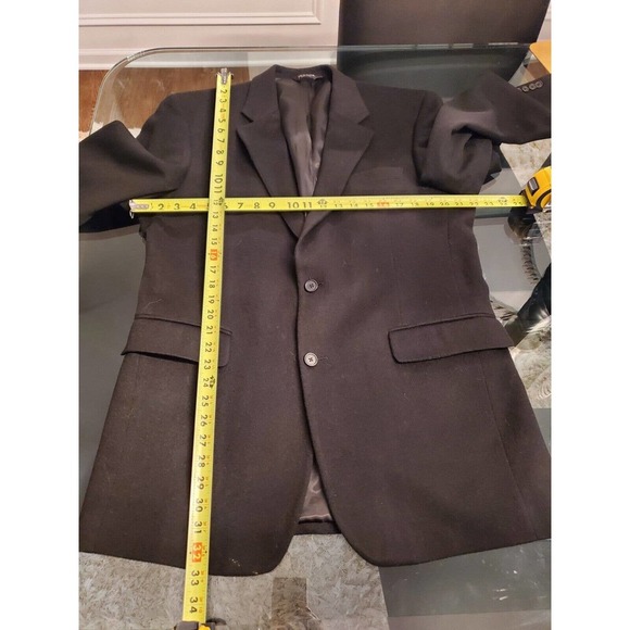 Jos. A Bank Men Solid Black Single Breasted 100% Camel Hair Blazer 42L - Picture 10 of 10